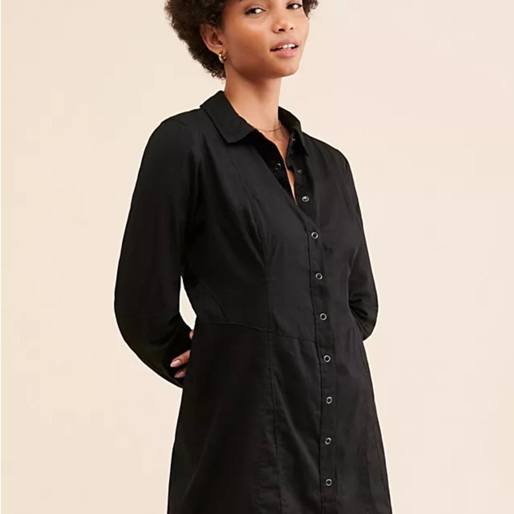 Free People Button-Front Shirt Dress